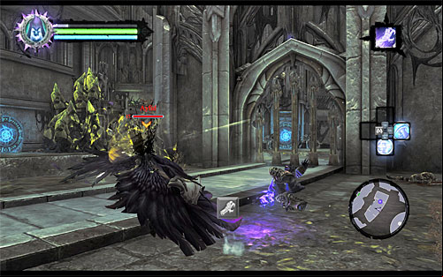 Enter the nearby arena where you will have to fight a battle consisting of several parts - Find the Scribe - eastern part of the Citadel (2) - Stains of Heresy - Darksiders II - Game Guide and Walkthrough