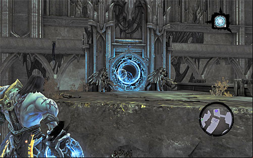 After the victorious battle resume marching north - Find the Scribe - eastern part of the Citadel (2) - Stains of Heresy - Darksiders II - Game Guide and Walkthrough