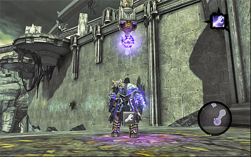 After you finish, use the interactive catch to the south-west (the above screenshot) and catch on to it with Death Grip - Find the Scribe - western part of the Citadel (1) - Stains of Heresy - Darksiders II - Game Guide and Walkthrough