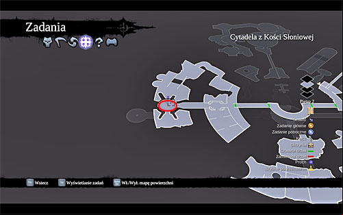 Before you move on, go again to the hall with the statue in it - Find the Scribe - western part of the Citadel (2) - Stains of Heresy - Darksiders II - Game Guide and Walkthrough