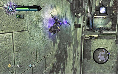 Go south now and wall run along the wall (the above screenshot) - Find the Scribe - western part of the Citadel (2) - Stains of Heresy - Darksiders II - Game Guide and Walkthrough
