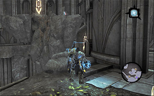 And now, a short synopsis of what has been done so far: if you've done everything correctly, then apart from the portal downstairs, also the portal that you can see behind the rocks (the above screenshot) should be active - Find the Scribe - northern part of the Citadel (2) - Stains of Heresy - Darksiders II - Game Guide and Walkthrough