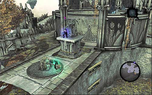 You now need to go back quite a bit and return to the place that you can see a portal with a charged yellow sphere from (screenshot 1) - Find the Scribe - northern part of the Citadel (2) - Stains of Heresy - Darksiders II - Game Guide and Walkthrough