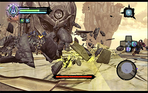 To start the battle, wait until you're transported to a large arena - Boss 18 - Archon - Stains of Heresy - Darksiders II - Game Guide and Walkthrough