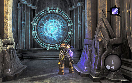 After jumping out of the portal, turn left, which is west - Find Samael - end - The Lord of the Black Stone - Darksiders II - Game Guide and Walkthrough