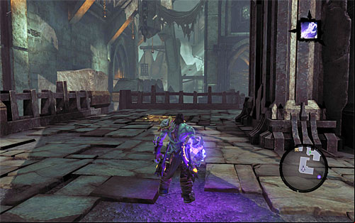 The Gnome can be found soon upon reaching the upper levels of the City of the Dead, right after dealing with the burning lift with spikes - GnoMAD's Gnomes - Small quests - Darksiders II - Game Guide and Walkthrough