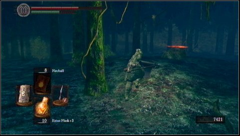 5) Make sure that enemies are following you and slowly go back to the stairs, with all opponents still following you - How to farm souls? | Basics - Basics - Dark Souls Game Guide & Walkthrough