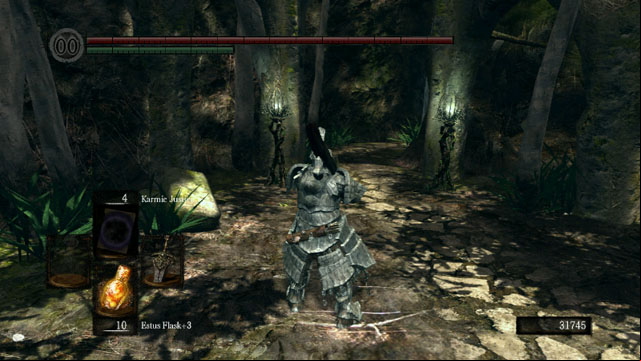 A age lit with lamps - Oolacile Sanctuary - Walkthrough - Dark Souls Game Guide & Walkthrough