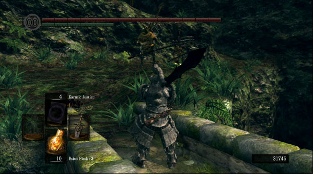 You can approach the forest from two different sides - Royal Wood - Walkthrough - Dark Souls Game Guide & Walkthrough