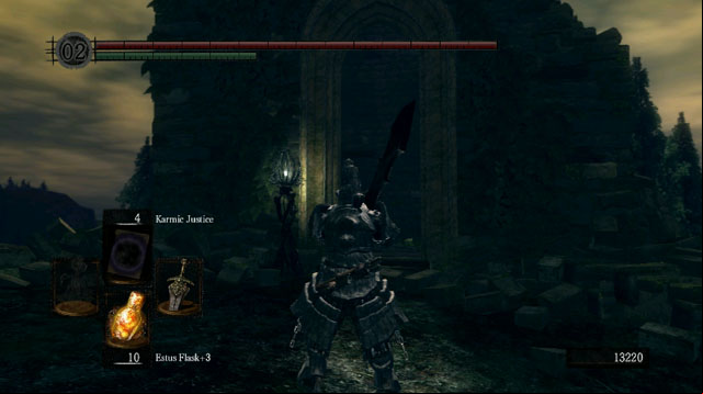 Activate the elevator in the building - Royal Wood - Walkthrough - Dark Souls Game Guide & Walkthrough