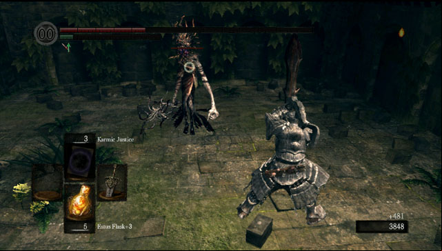 Watch out for the magic bolts - Oolacite Township - Walkthrough - Dark Souls Game Guide & Walkthrough