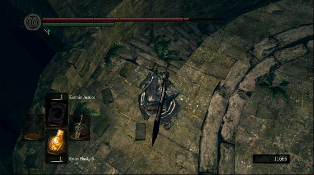 Walk down the winding stairs - Oolacite Township - Walkthrough - Dark Souls Game Guide & Walkthrough