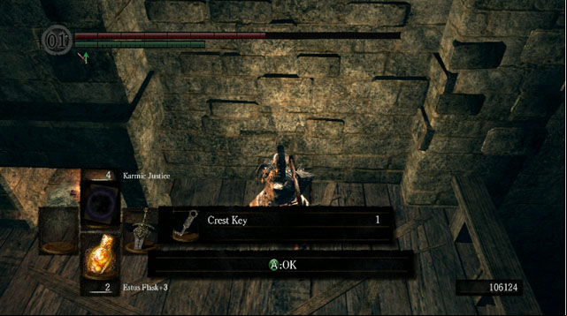 Defeat the Mimic and grab the key - Oolacite Township - Walkthrough - Dark Souls Game Guide & Walkthrough