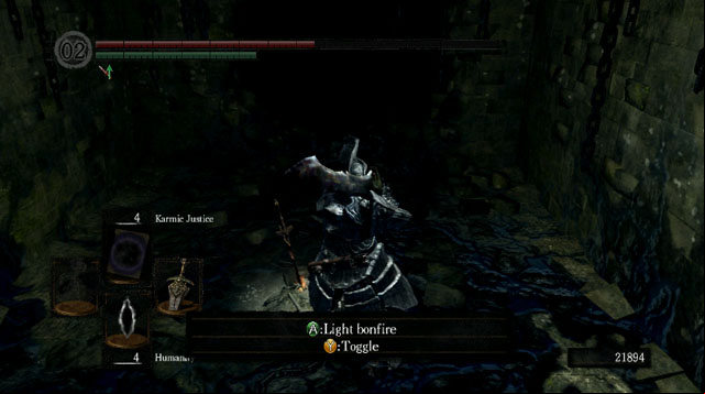 Make a bonfire - Oolacite Township - Walkthrough - Dark Souls Game Guide & Walkthrough