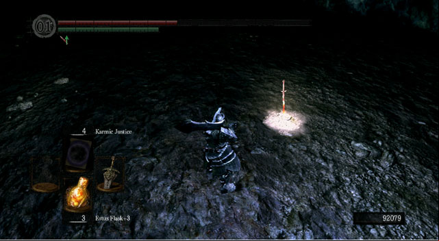 Start a bonfire - Chasm of the Abyss - Walkthrough - Dark Souls Game Guide & Walkthrough