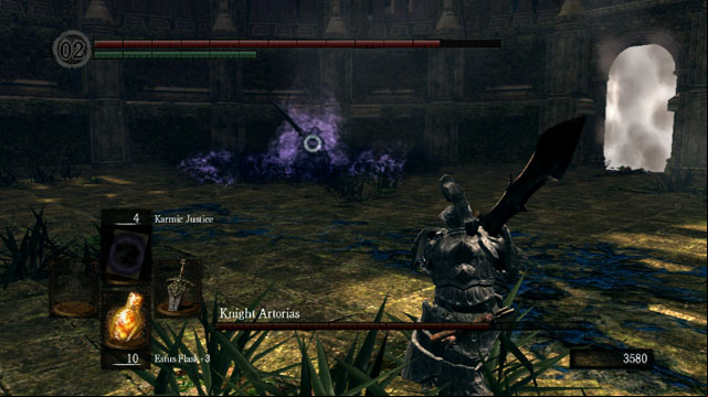 Artorias is loading the AoE attack - Knight Artorias - How to kill a boss - Dark Souls Game Guide & Walkthrough