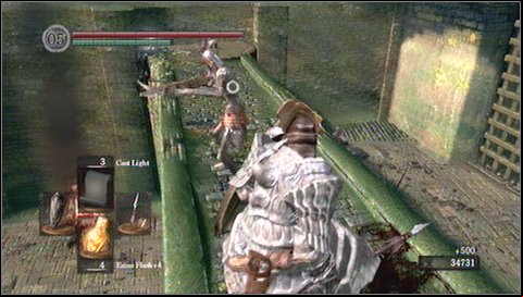 A large gate in front of you is closed, but you can find a by - Undead Parish - p. 1 | Walkthrough - Walkthrough - Dark Souls Game Guide & Walkthrough