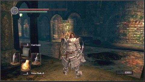After killing opponents, look for a small age with the stairs leading up - Depths - p. 3 | Walkthrough - Walkthrough - Dark Souls Game Guide & Walkthrough