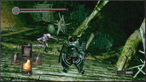 A several meters further, next to wooden construction, youll see a warrior with a blowdart - Blighttown - p. 1 | Walkthrough - Walkthrough - Dark Souls Game Guide & Walkthrough