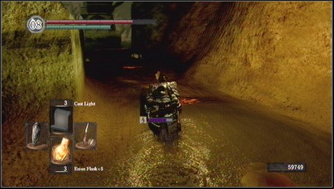 A bonfire can be found in a niche to the right - Blighttown - Swamps | Walkthrough - Walkthrough - Dark Souls Game Guide & Walkthrough