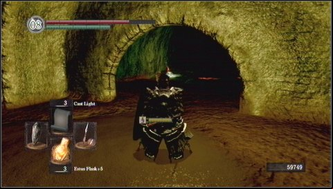 If you go to the right from bonfire, youll get to the platform leading up to another complex of ladders, chambers and corners - Blighttown - Swamps | Walkthrough - Walkthrough - Dark Souls Game Guide & Walkthrough