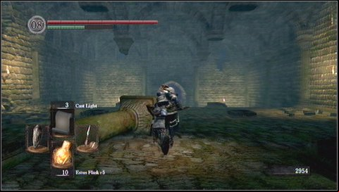 Run into a forest and look for a first enemy - these are walking bushes - Darkroot Garden - p. 1 | Walkthrough - Walkthrough - Dark Souls Game Guide & Walkthrough