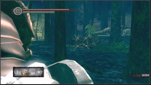 Keep going along the wall until youll reach a tower - this way leads to an arena with boss Moonlight Butterfly - Darkroot Garden - p. 2 | Walkthrough - Walkthrough - Dark Souls Game Guide & Walkthrough