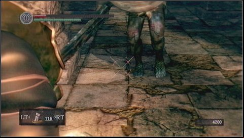After a moment two enemies will come running towards you - lizards with shields and swords - Sens Fortress - p. 1 | Walkthrough - Walkthrough - Dark Souls Game Guide & Walkthrough