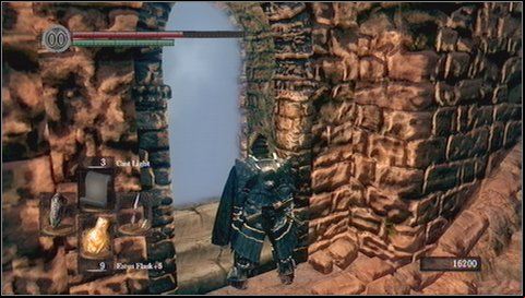 Before you enter fog, you might run up to the chamber guarded by a mage - Sens Fortress - p. 2 | Walkthrough - Walkthrough - Dark Souls Game Guide & Walkthrough