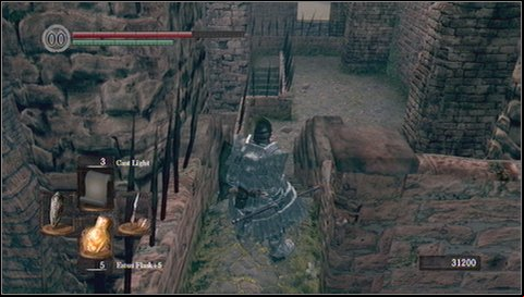 Youll encounter a knight - you were fighting with similar monsters in Undead Parish - Sens Fortress - p. 3 | Walkthrough - Walkthrough - Dark Souls Game Guide & Walkthrough