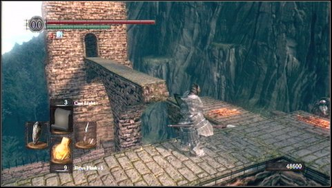 Run inside the tower, to hide from bombs - Sens Fortress - p. 5 | Walkthrough - Walkthrough - Dark Souls Game Guide & Walkthrough
