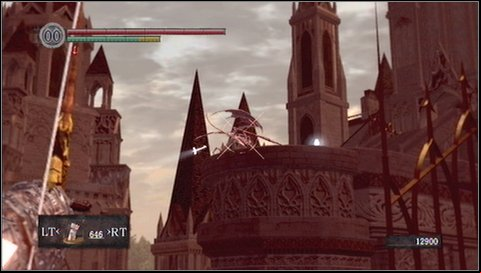 At the top of the stairs, in front of the door, youll encounter two mighty knights - Anor Londo - p. 2 | Walkthrough - Walkthrough - Dark Souls Game Guide & Walkthrough