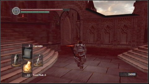 Watch out for next gargoyles - some of them are lurking below at the wall - Anor Londo - p. 3 | Walkthrough - Walkthrough - Dark Souls Game Guide & Walkthrough