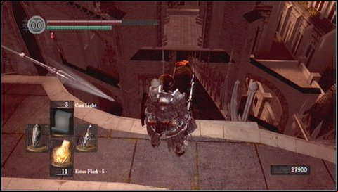In this case it is best to shoot a floor in the lower tower - Anor Londo - p. 3 | Walkthrough - Walkthrough - Dark Souls Game Guide & Walkthrough