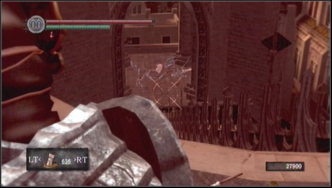 After eliminating one of the enemies, run down and do not stop - Anor Londo - p. 3 | Walkthrough - Walkthrough - Dark Souls Game Guide & Walkthrough