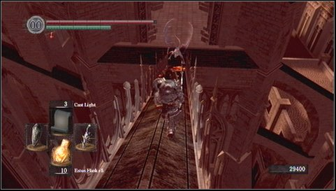 The next fragment is extremely difficult - you have to go up over two bays, under the fire of powerful crossbowmen - Anor Londo - p. 3 | Walkthrough - Walkthrough - Dark Souls Game Guide & Walkthrough