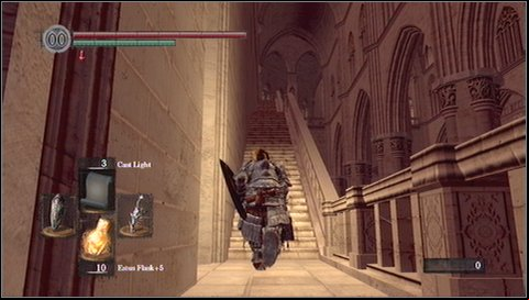 On the other side of the cathedral look for a side exit - Anor Londo - p. 5 | Walkthrough - Walkthrough - Dark Souls Game Guide & Walkthrough