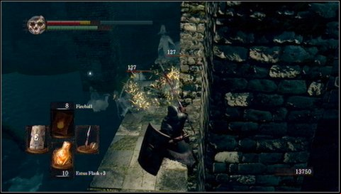 After eliminating bigger group of ghosts from a bottom part of the location, go through the door and look for a chamber with large vases - New Londo Ruins - p. 1 | Walkthrough - Walkthrough - Dark Souls Game Guide & Walkthrough
