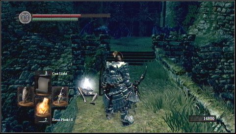 After collecting item, you can go the path to the left - Bonus - Valley of Drakes | Walkthrough - Walkthrough - Dark Souls Game Guide & Walkthrough