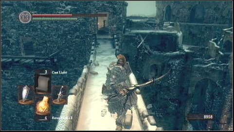 Inside look for an exit on the other side - do not use it, but turn to the right, up to the floor - Bonus - Painted World of Ariamis - p. 1 | Walkthrough - Walkthrough - Dark Souls Game Guide & Walkthrough