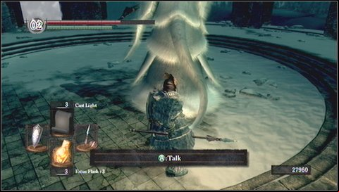 After your attack, the opponent will become invisible - Crossbreed Priscilla | How to kill a boss - How to kill a boss - Dark Souls Game Guide & Walkthrough