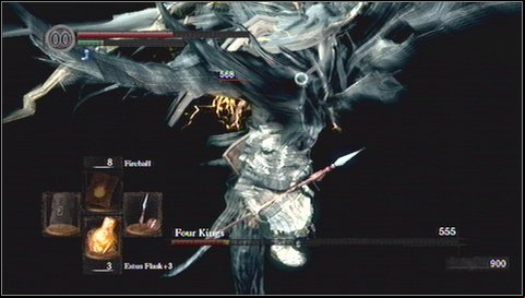 After killing Four Kings, you can teleport by using the bonfire - Four Kings | How to kill a boss - How to kill a boss - Dark Souls Game Guide & Walkthrough