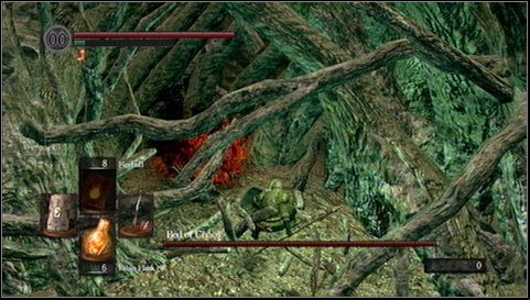 After killing the boss, light on the bonfire - The Bed of Chaos | How to kill a boss - How to kill a boss - Dark Souls Game Guide & Walkthrough