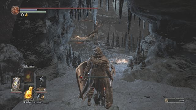If you quickly kill the lizard or by it you will have a great chance to attack the enemy from behind. - Catacombs of Carthus - Walkthrough - Dark Souls III Game Guide & Walkthrough