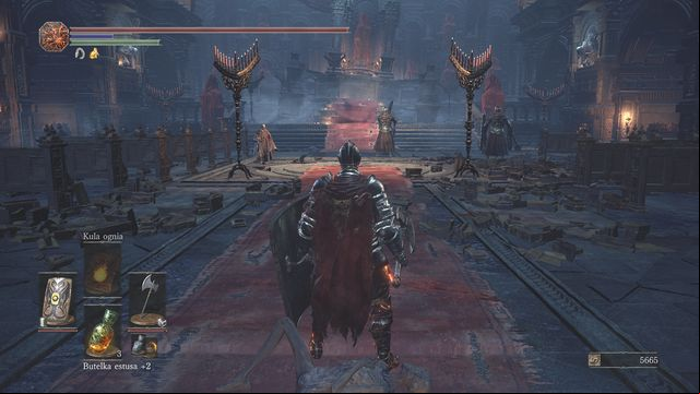 Moving slowly from one side will let you sneak up on your foes. - Cathedral of the Deep - inside - Walkthrough - Dark Souls III Game Guide & Walkthrough