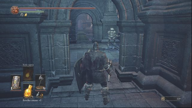 Access the bridge to start a cut scene. - Cathedral of the Deep - inside - Walkthrough - Dark Souls III Game Guide & Walkthrough