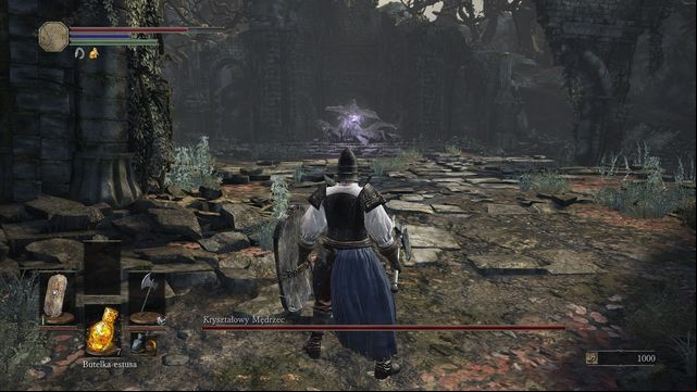 The boss uses magic, so you should wear a set that protects you from this type of damage. - Crystal Sage - Bosses - Dark Souls III Game Guide & Walkthrough