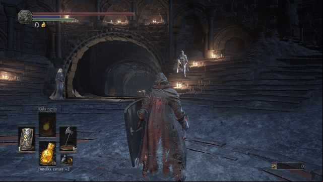Sirris can be encountered for the first time in Firelink Shrine after you talked with Anri and Horace at the fireplace in the Road of Sacrifices - Sirris (Sirris of the Sunless Realms) - Quests and NPCs - Dark Souls III Game Guide & Walkthrough