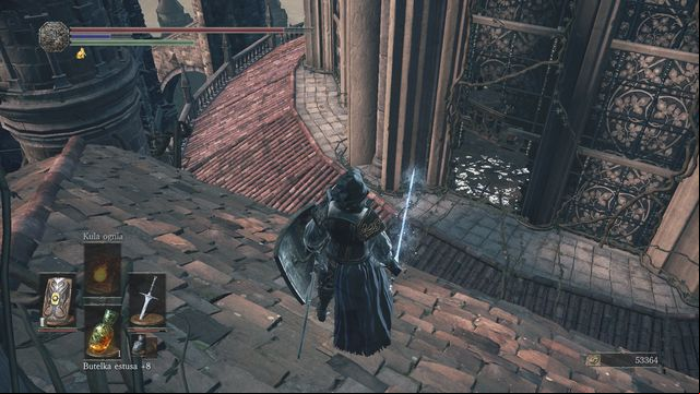 Return to the rooftop, where you have defeated the two gargoyles and two lizards - Grand Archives - rooftops - Walkthrough - Dark Souls III Game Guide & Walkthrough