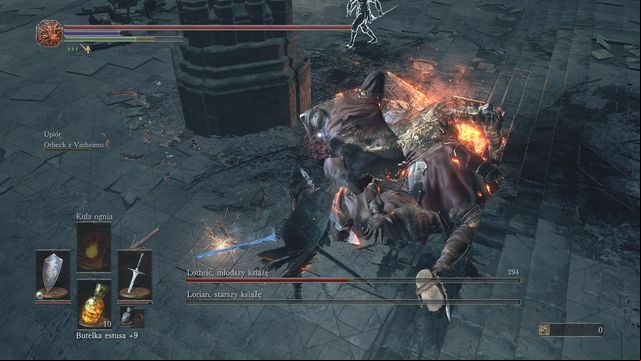 After you kill Lorian, attack Lothric quickly while he is trying to resurrect him. - Lothric and Lorian - Bosses - Dark Souls III Game Guide & Walkthrough
